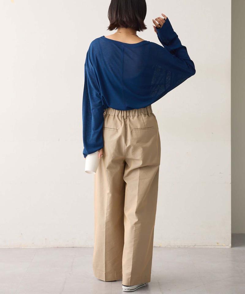 【17色展開】サイドスリットシアートップス