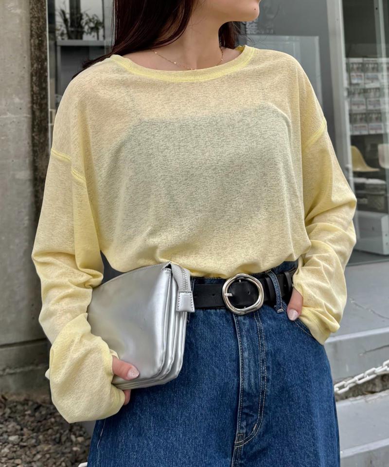 【17色展開】サイドスリットシアートップス