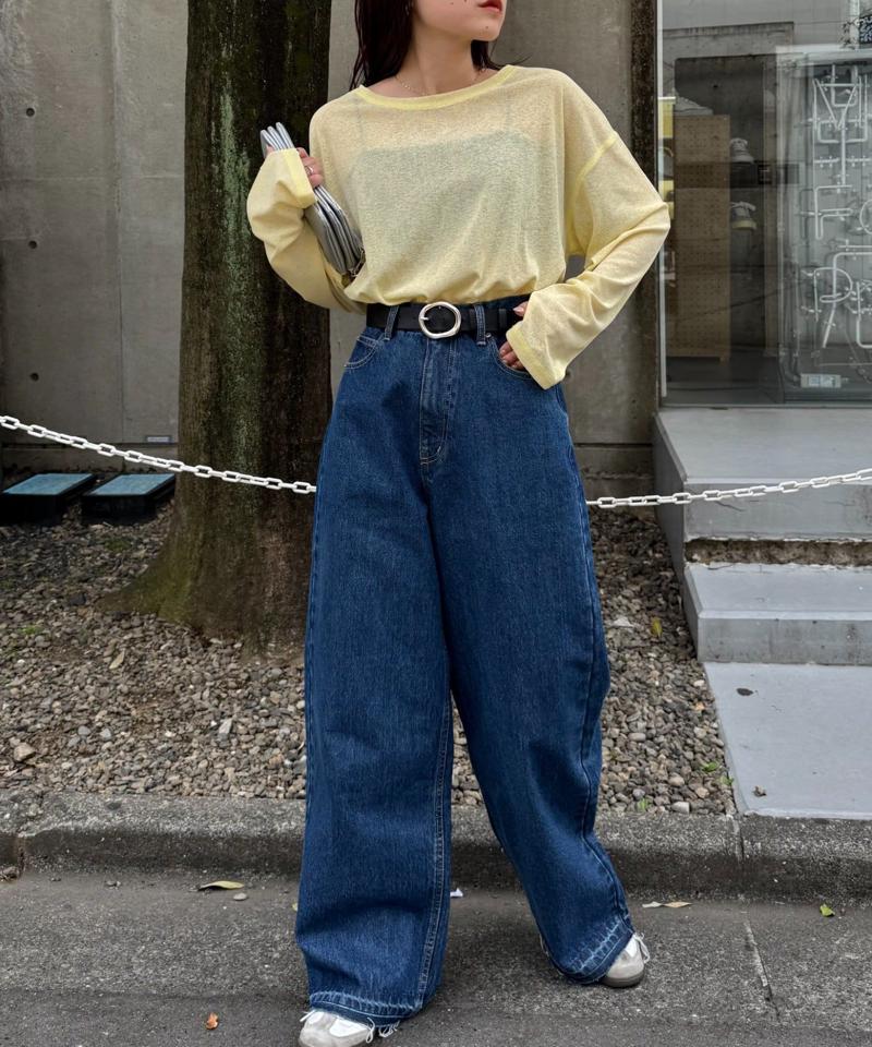 【17色展開】サイドスリットシアートップス