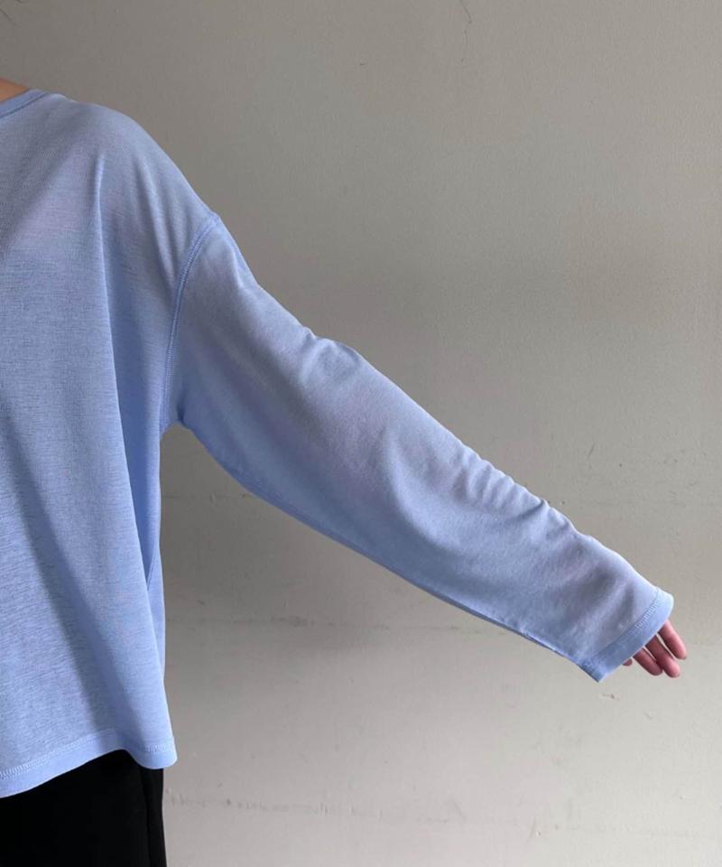 【17色展開】サイドスリットシアートップス