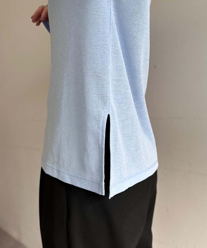 【17色展開】サイドスリットシアートップス