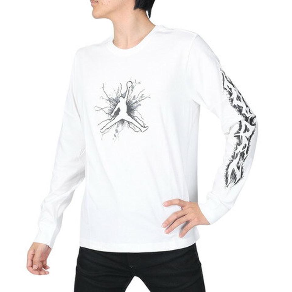 ジョーダン（JORDAN）（メンズ）バスケットボールウェア ドライフィット スポーツ 長袖 グラフィック Tシャツ FN5973-100 速乾