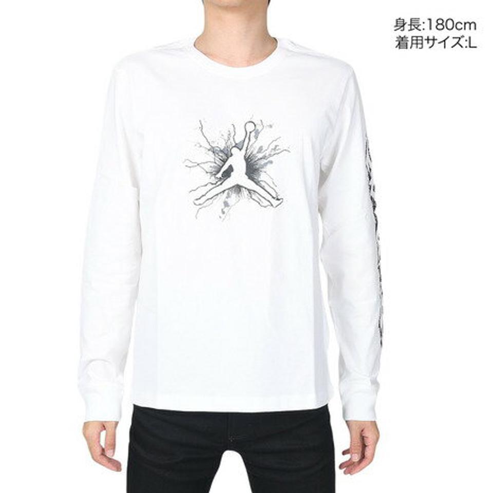 ジョーダン（JORDAN）（メンズ）バスケットボールウェア ドライフィット スポーツ 長袖 グラフィック Tシャツ FN5973-100 速乾
