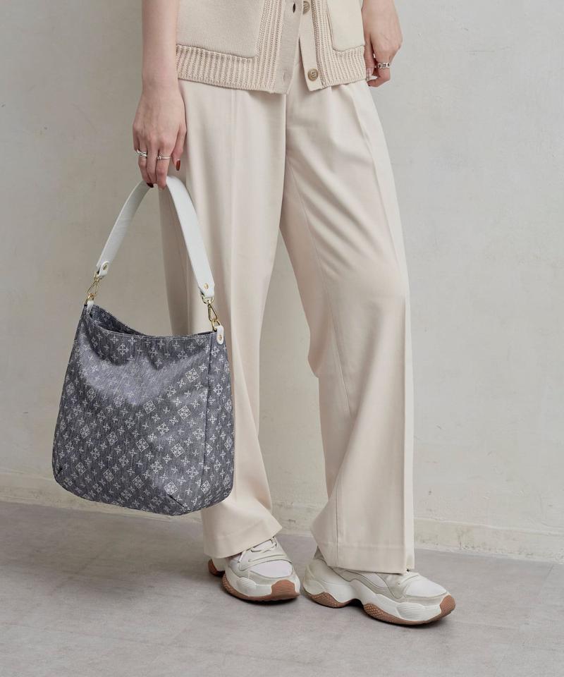 《Denim Print》ラージショルダーバッグ (CE-1284)