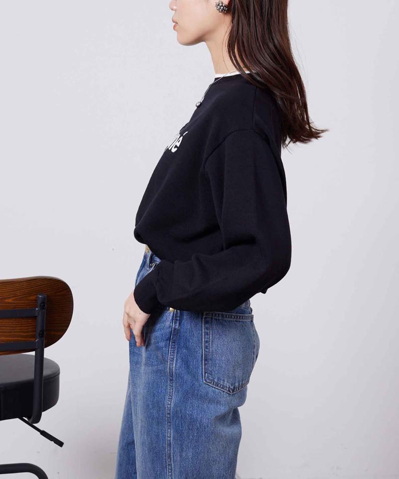 ロゴニットプルオーバー