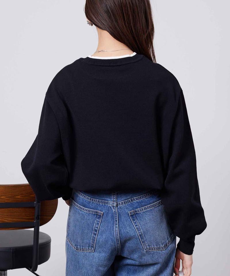 ロゴニットプルオーバー