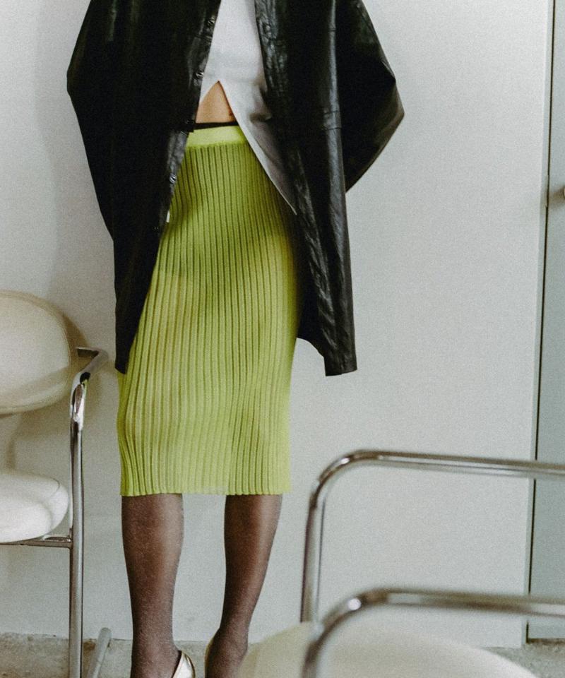 Layering sheer skirt & gloves set