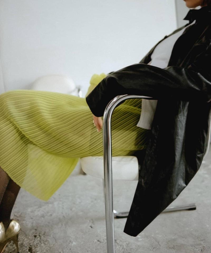 Layering sheer skirt & gloves set