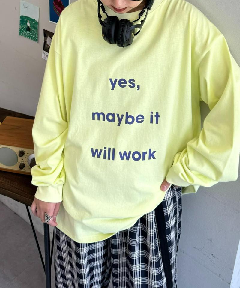 【MENSサイズあり】メッセージプリントロンTee