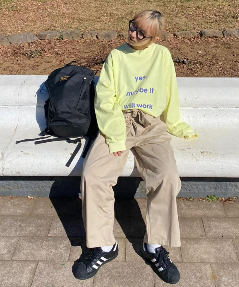 【MENSサイズあり】メッセージプリントロンTee