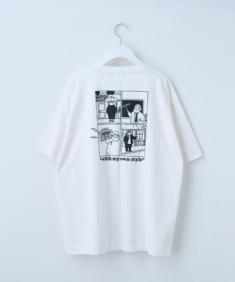 【おじさんシリーズ】ワンポイント刺繍半袖Tee