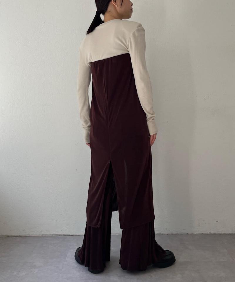 Sheer rib zip skirt