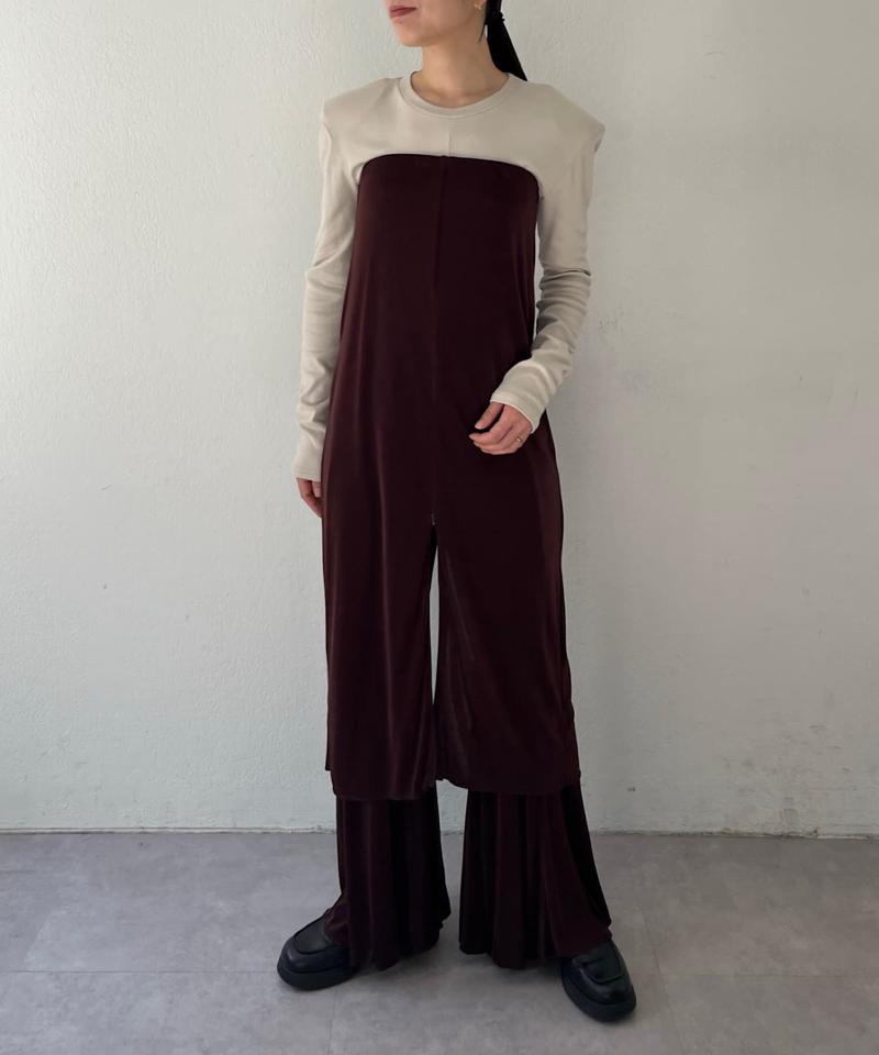 Sheer rib zip skirt