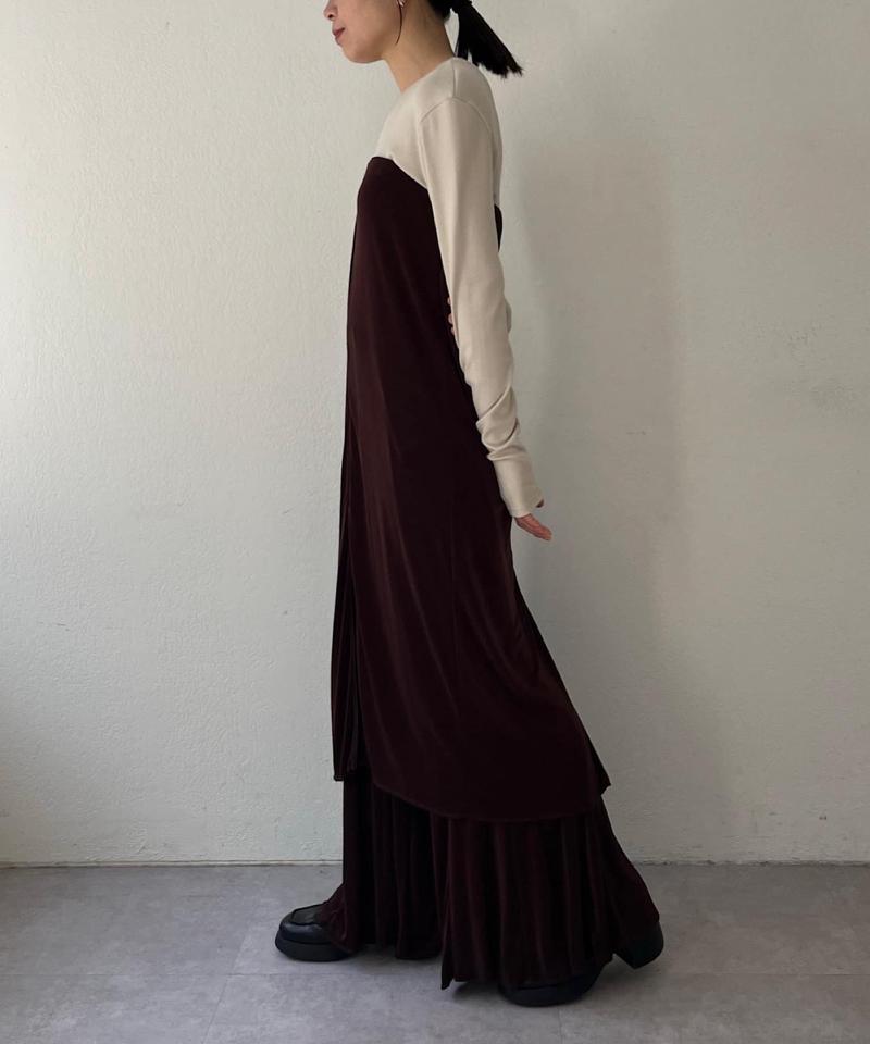 Sheer rib zip skirt