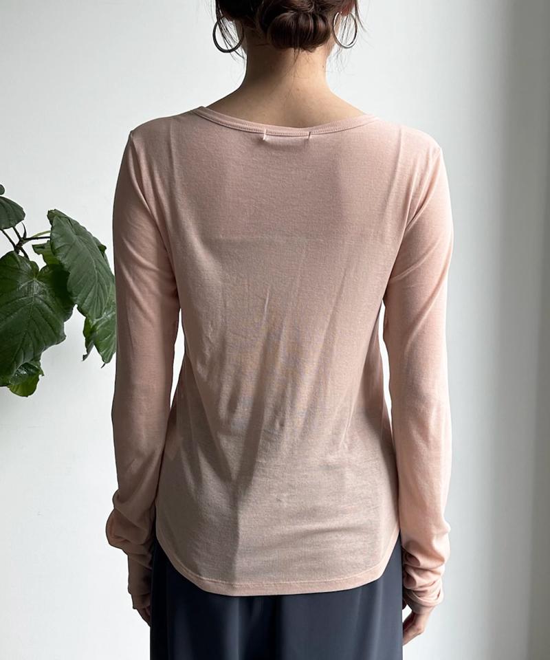 【新色追加/柔らかい着心地/インナーにも使える】コットンシアーTEE