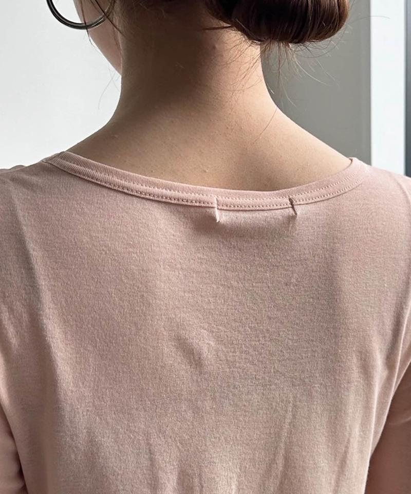 【新色追加/柔らかい着心地/インナーにも使える】コットンシアーTEE