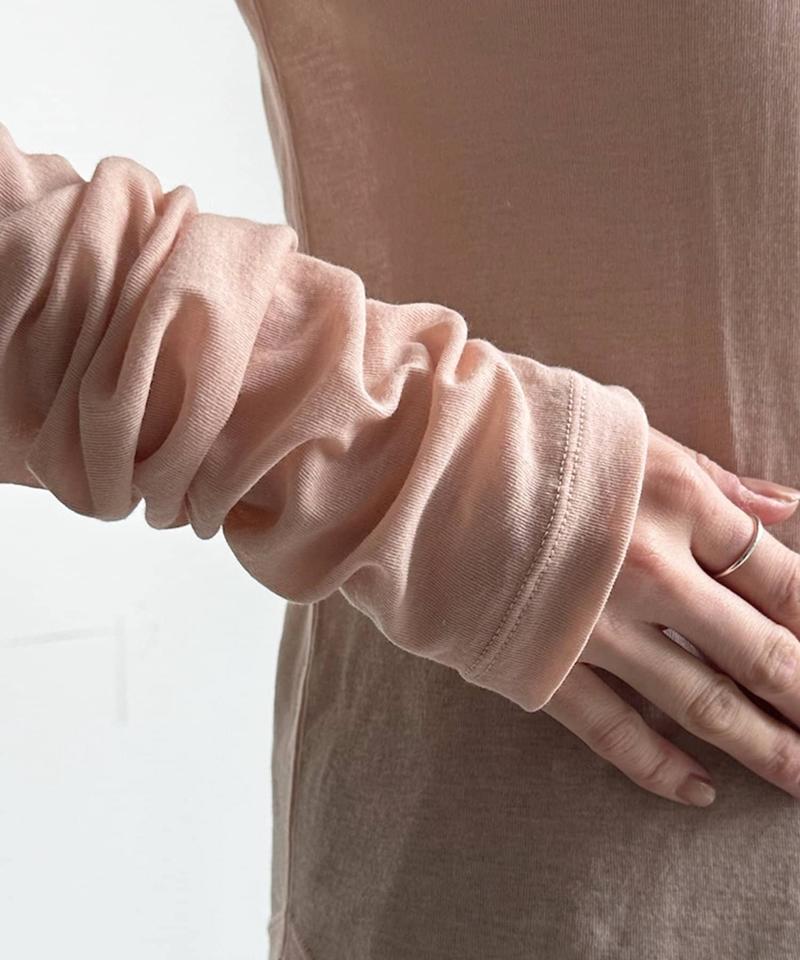 【新色追加/柔らかい着心地/インナーにも使える】コットンシアーTEE