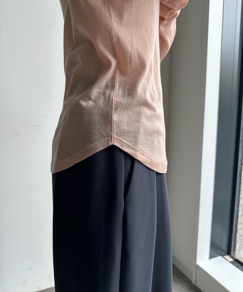【新色追加/柔らかい着心地/インナーにも使える】コットンシアーTEE
