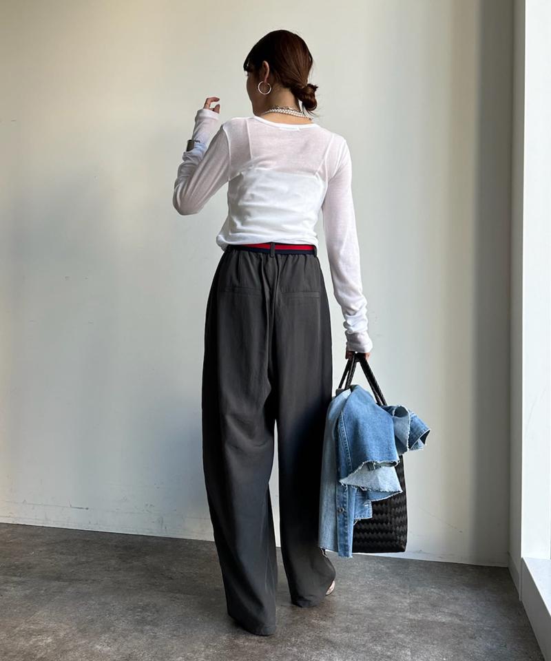 【新色追加/柔らかい着心地/インナーにも使える】コットンシアーTEE