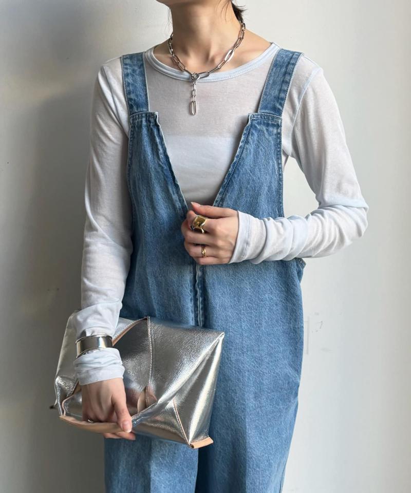 【新色追加/柔らかい着心地/インナーにも使える】コットンシアーTEE