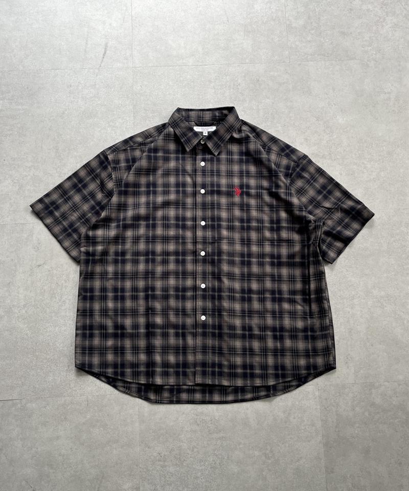 【U.S. POLO ASSN.】1ポイント刺繍半袖シャツ
