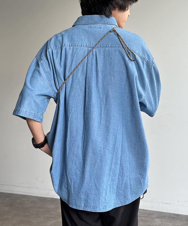 【U.S. POLO ASSN.】1ポイント刺繍半袖シャツ