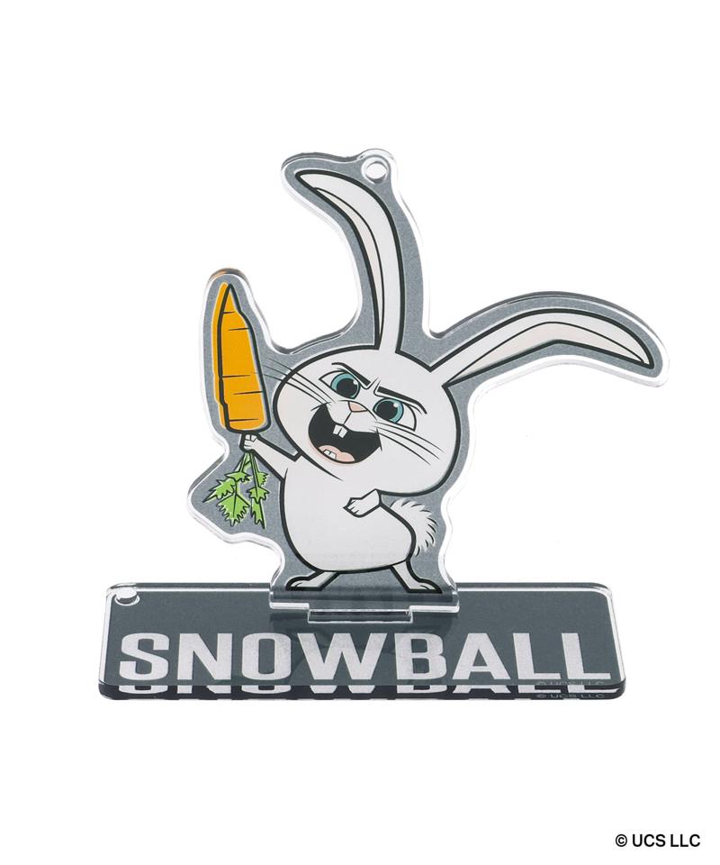 スタンド付きアクリルキーホルダー PETS SNOWBALL