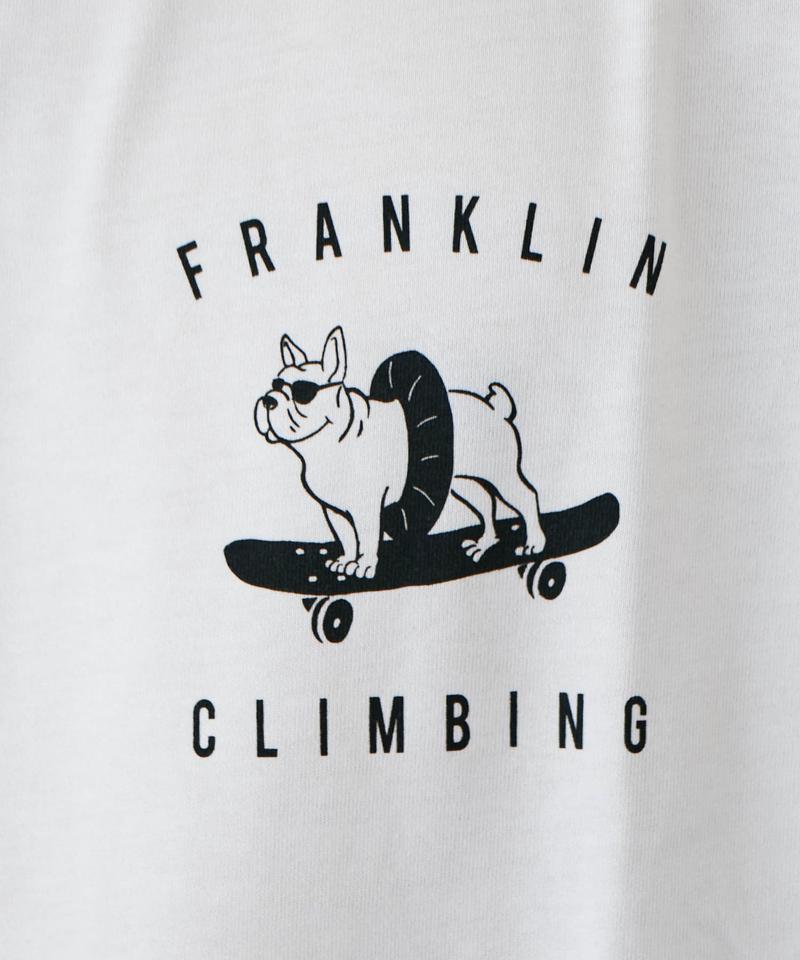 【Franklin Climbing】ブルドッグスケボー半袖Tee
