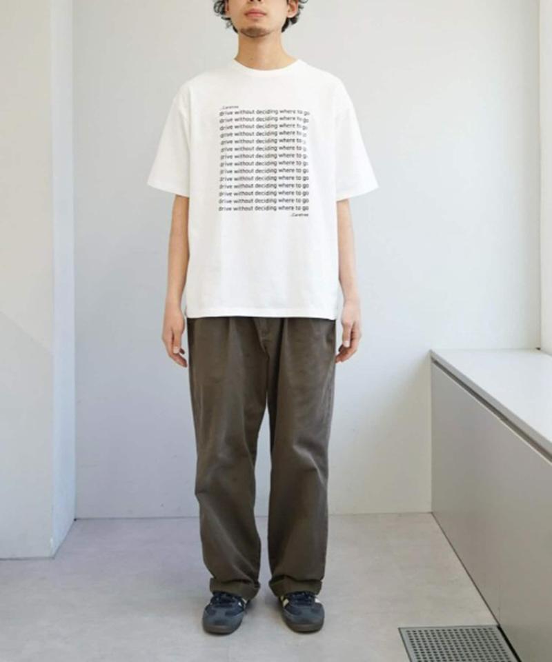 【UNISEX】【新色追加】メッセージプリント半袖Tee