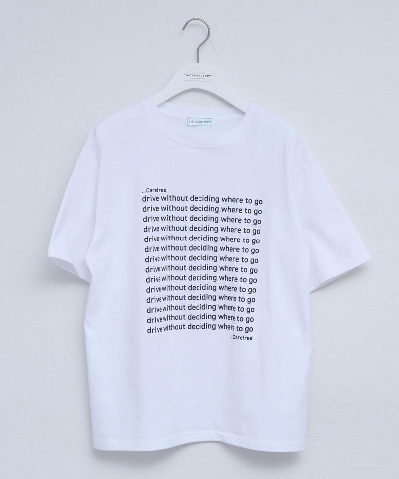 【UNISEX】【新色追加】メッセージプリント半袖Tee