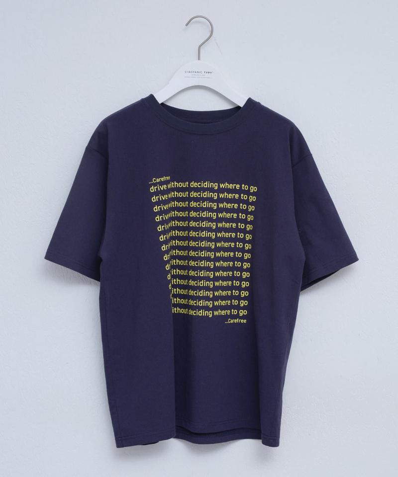 【UNISEX】【新色追加】メッセージプリント半袖Tee