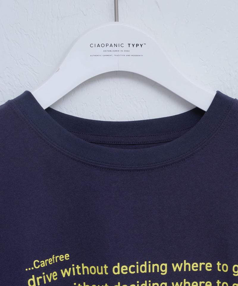 【UNISEX】【新色追加】メッセージプリント半袖Tee