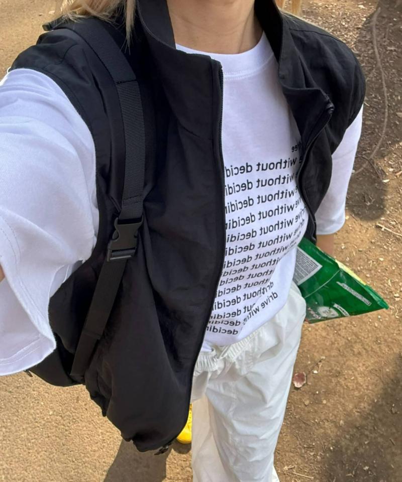 【UNISEX】【新色追加】メッセージプリント半袖Tee