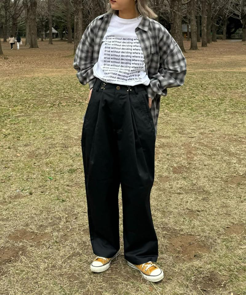 【UNISEX】【新色追加】メッセージプリント半袖Tee