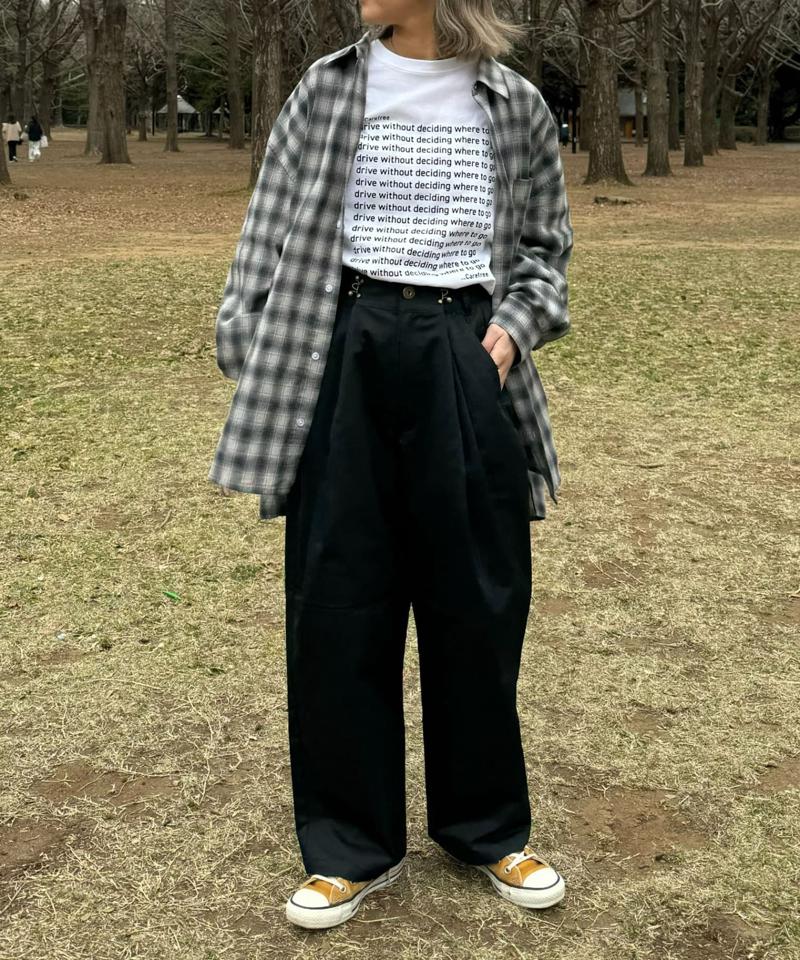 【UNISEX】【新色追加】メッセージプリント半袖Tee