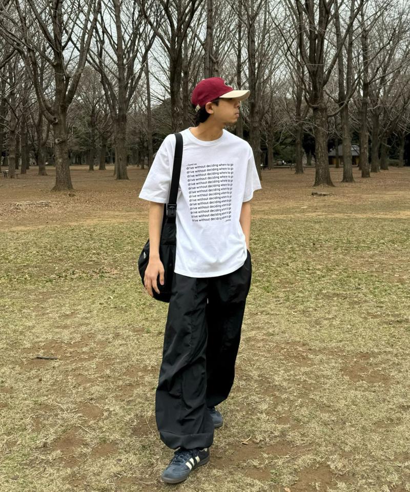 【UNISEX】【新色追加】メッセージプリント半袖Tee