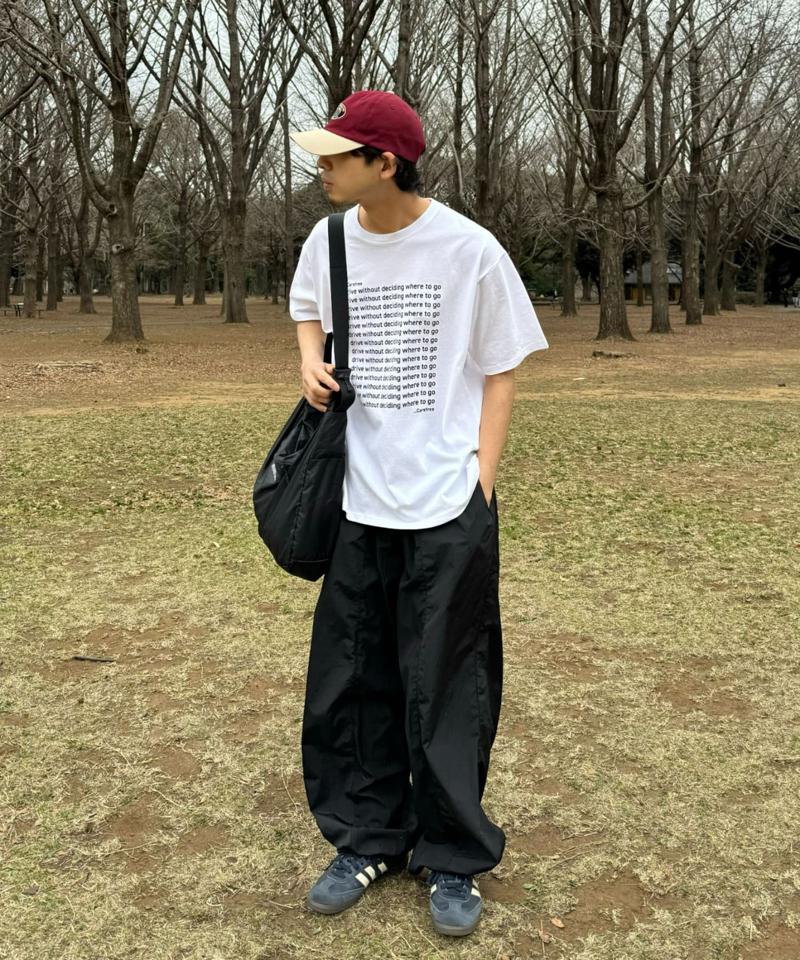 【UNISEX】【新色追加】メッセージプリント半袖Tee