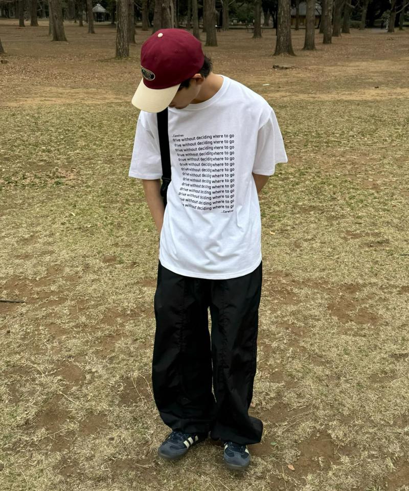 【UNISEX】【新色追加】メッセージプリント半袖Tee