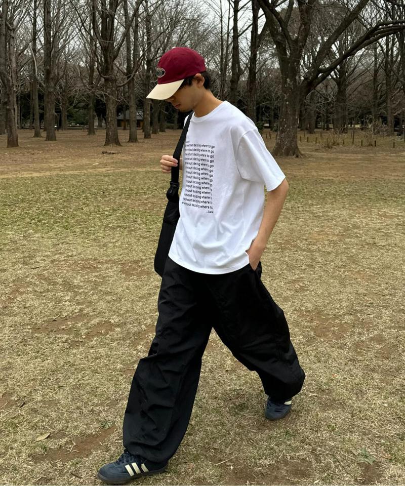 【UNISEX】【新色追加】メッセージプリント半袖Tee