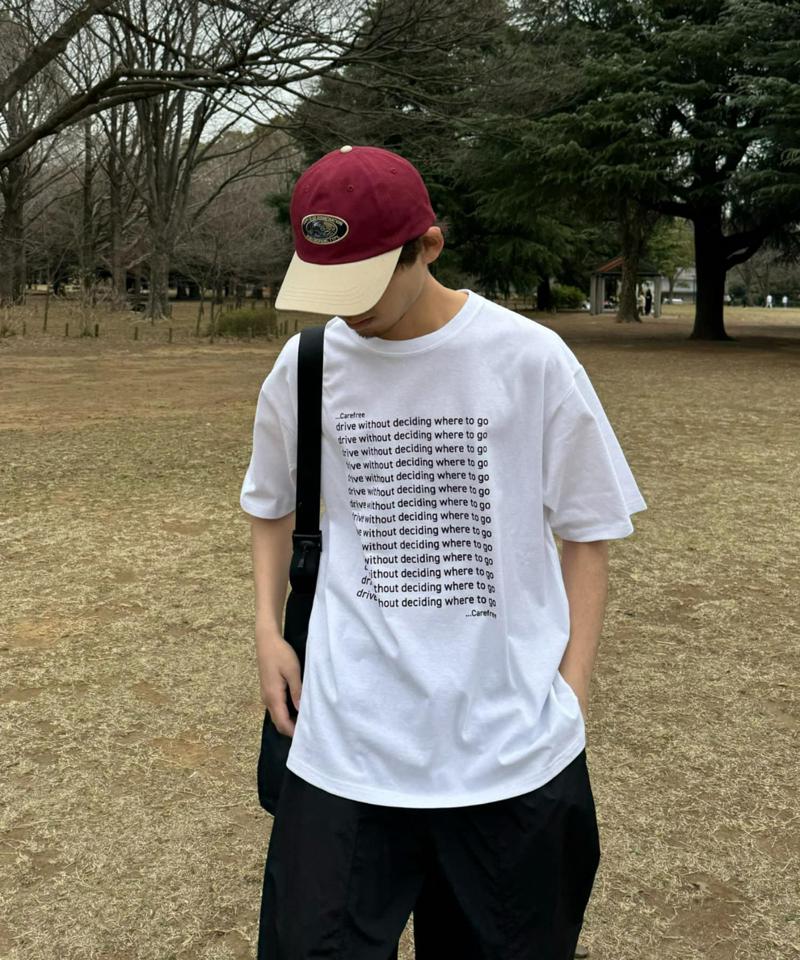 【UNISEX】【新色追加】メッセージプリント半袖Tee