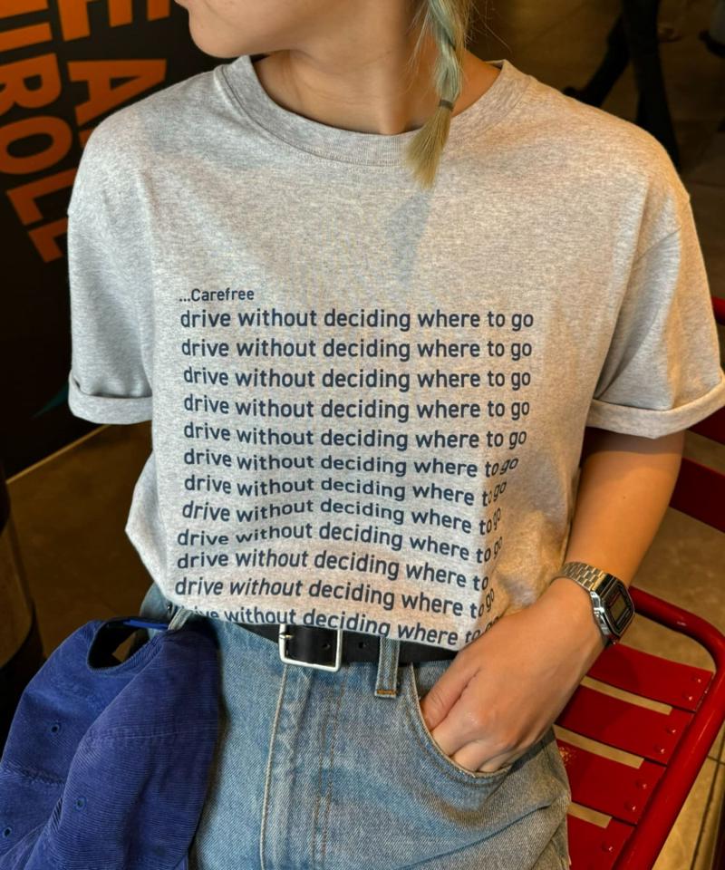 【UNISEX】【新色追加】メッセージプリント半袖Tee