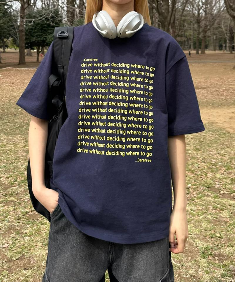 【UNISEX】【新色追加】メッセージプリント半袖Tee