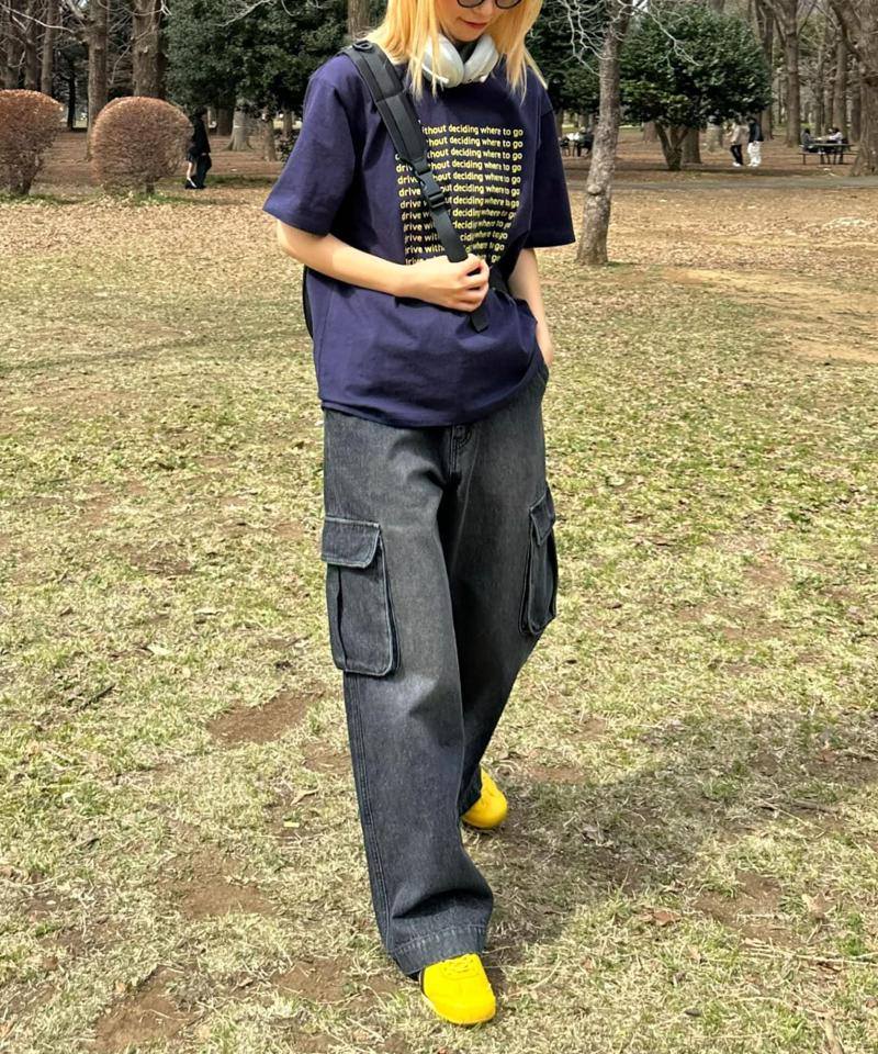 【UNISEX】【新色追加】メッセージプリント半袖Tee