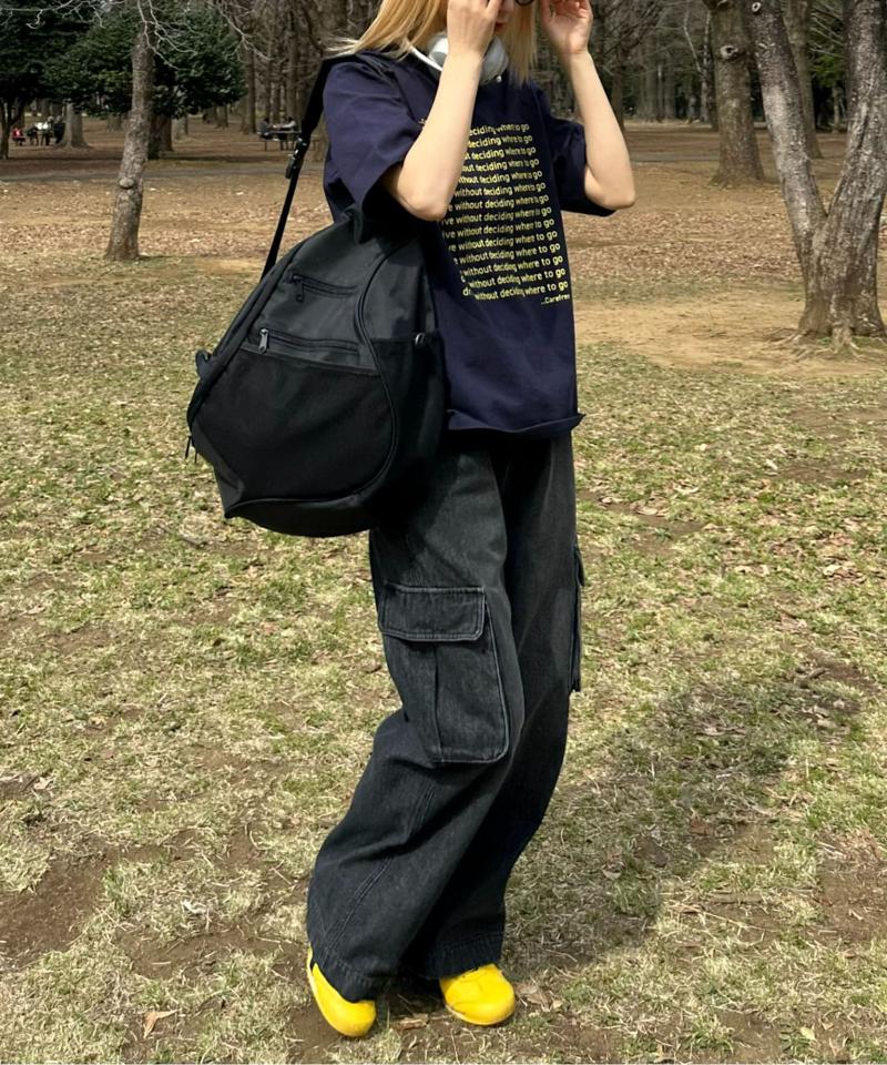 【UNISEX】【新色追加】メッセージプリント半袖Tee