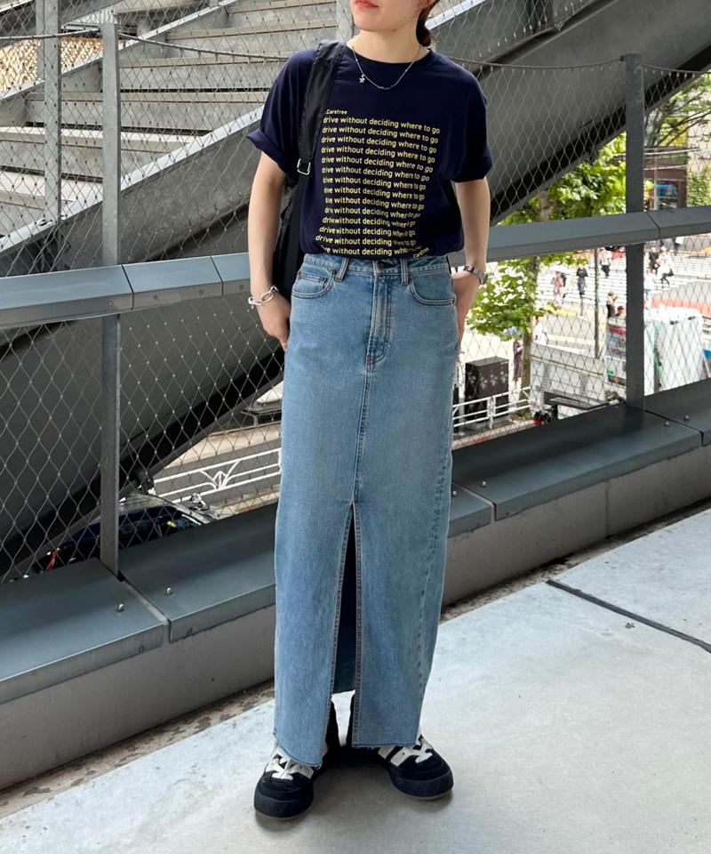 【UNISEX】【新色追加】メッセージプリント半袖Tee