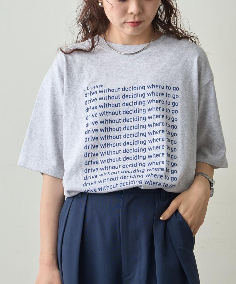【UNISEX】【新色追加】メッセージプリント半袖Tee