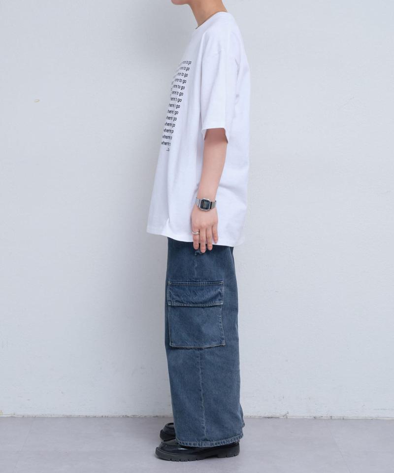 【UNISEX】【新色追加】メッセージプリント半袖Tee