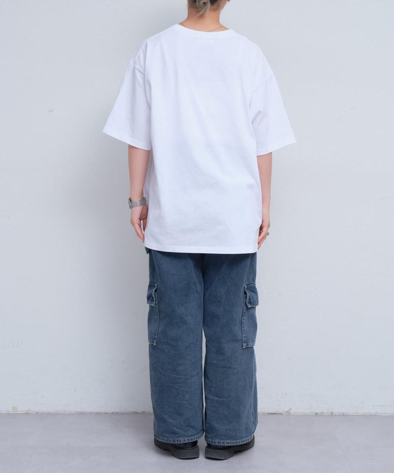 【UNISEX】【新色追加】メッセージプリント半袖Tee