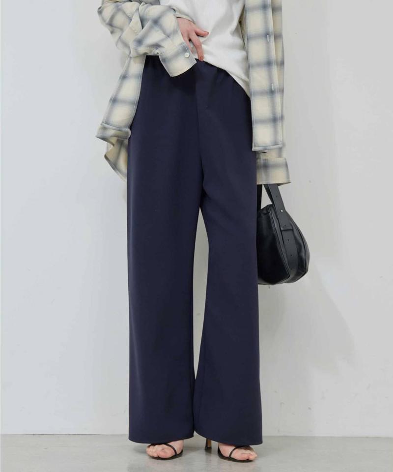 【CHIKAコラボ】【美脚パンツ】ワイドドロストパンツ