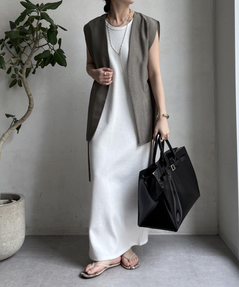 【全骨格細見え】ブークレーダンボールタンクワンピース